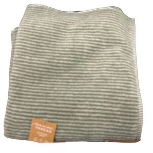 Common Thread Green Striped Eco-Melange Absorbent Bath Towels Set of 2